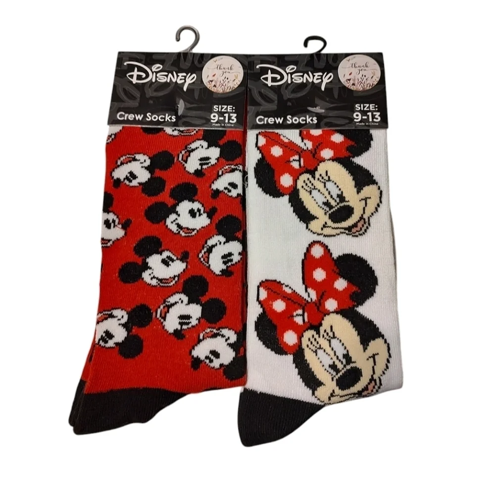 Disney Mickey and Minnie Crew Socks